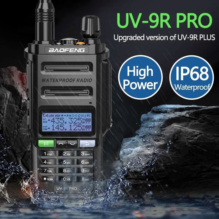 Post radio, Baofeng, UV-9RPRO, 10W, IP68 impermeabil