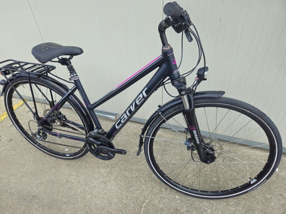 Bicicletă unisex Carver 28 Inch franare hidraulică