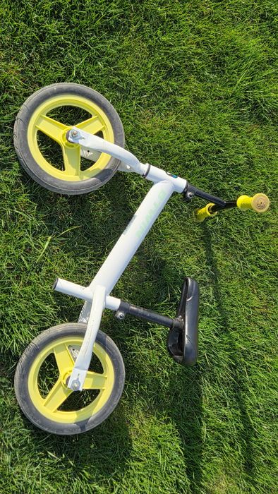 Bicicleta fara pedale 10 inch, alba, BTWIN