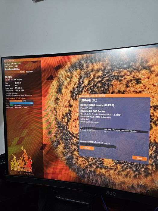 Pc gaming ryzen 5 5600 16gb ddr4 ssd adata u650 240gb rx 580 nitro+