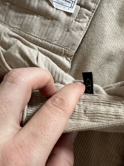 Pantaloni raiati bej VALENTINO