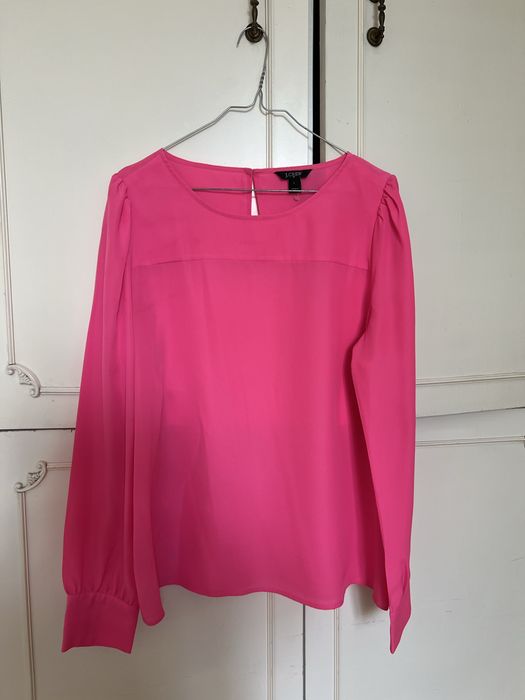 Цикламена блуза JCrew, размер L / XL
