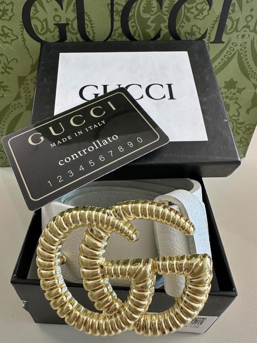 Gucci-Оригинален чисто нов дамски кожен колан 100 см