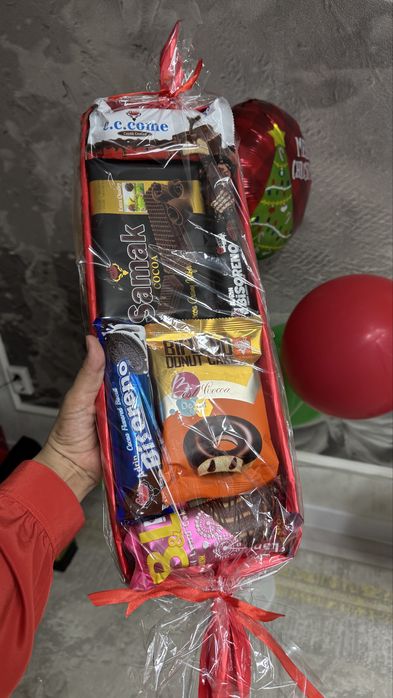 Подарка сыйлық букет конфет