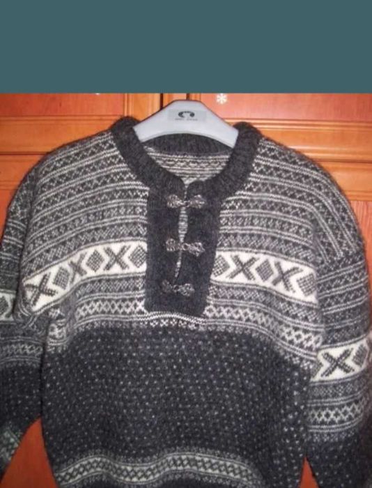 Bluza tricotata manual lina toarsa oaie mar L-XL