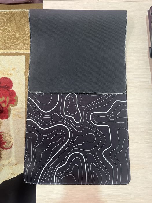 Коврик для мыши Waves Black 800x300x30 рисунок