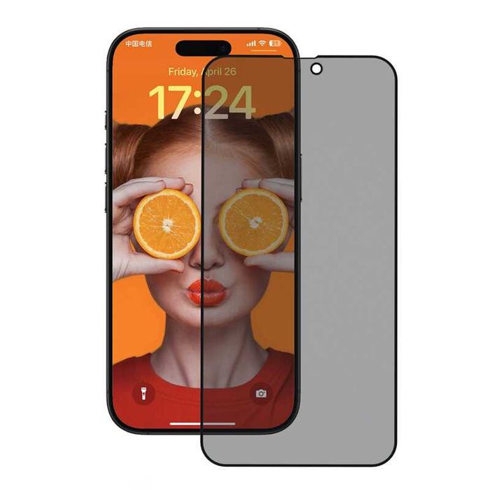 Folie Sticla Securizata Privacy pentru iPhone 15 Pro Max