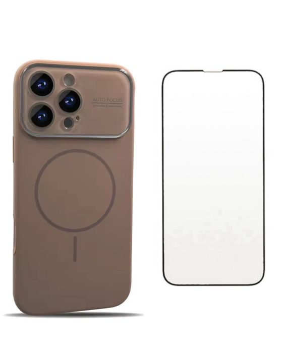 Iphone 17/PRO/PRO MAX Husa Magsafe Soft Line + Folie Sticla Curbata