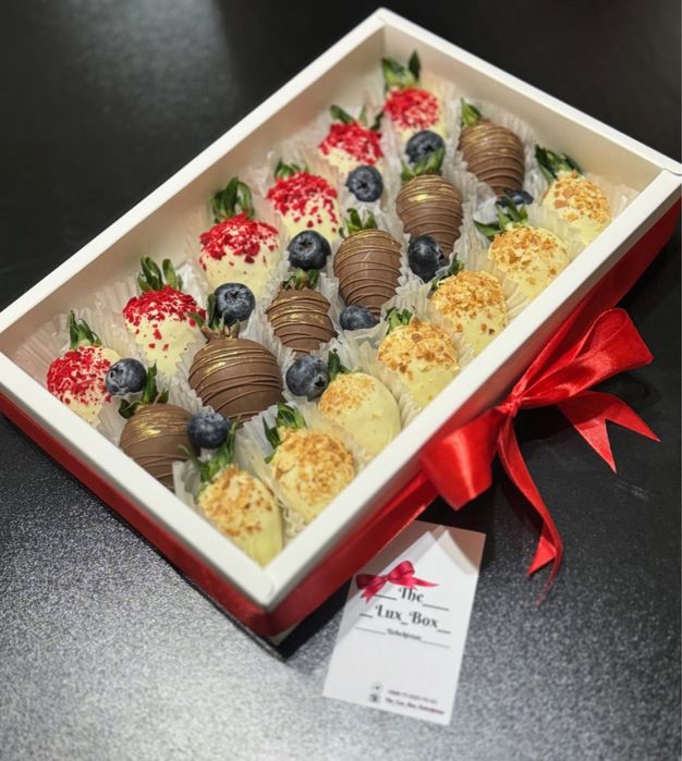 Клубника в шоколаде, Цветы, Букет, подарки