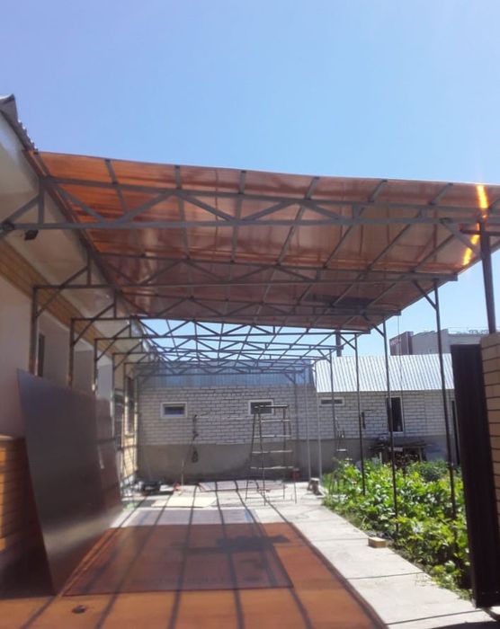 Заборы.Навесы.Кровля.Стяжка.