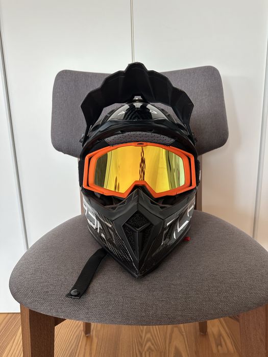 Casca enduro Acerbis Steel Carbon + ochelari ktm