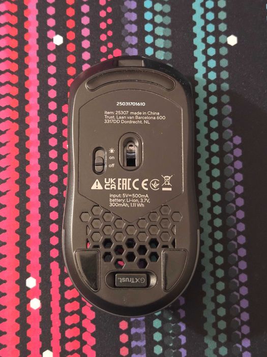 Trust GXT929 Helox Wireless Lightweight Mouse Черна