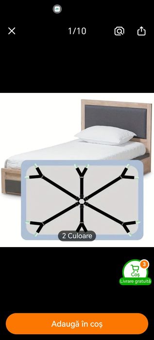 Elastic  reglabil fixare cearșaf pat pentru saltea