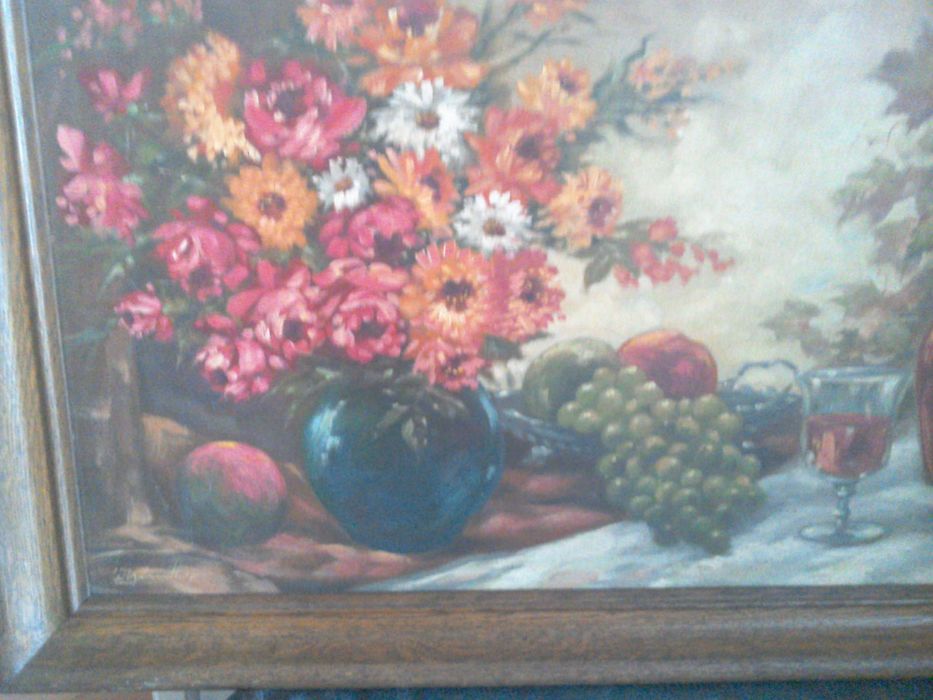 Tablou Vechi pictura flamanda - semnat - ulei/placaj 90x54cm
