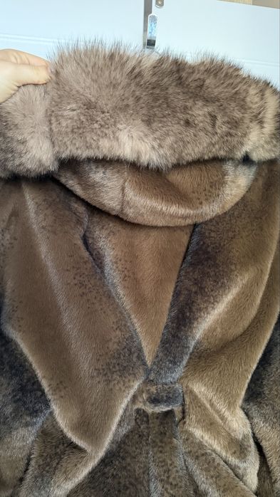 Естествено палто от лисица и норка