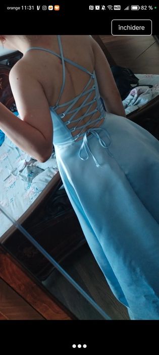 Rochie lunga baby blue Cinderella
