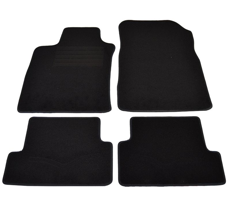 Covorase mocheta Renault Clio 3/5 usi 10/2005-7/2012 SW Combi 2/2008-7/2012 Negru, set de 4 bucati