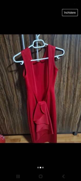 Rochie mulata roșie cu spatele gol