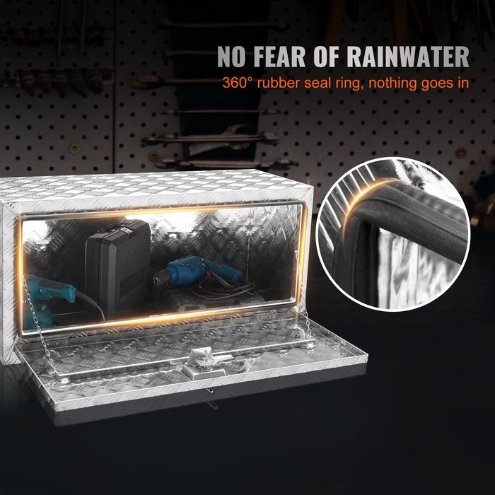 Cutie Camion Subcaroserie,914x355x405mm,Aluminiu,inchidere Securizata