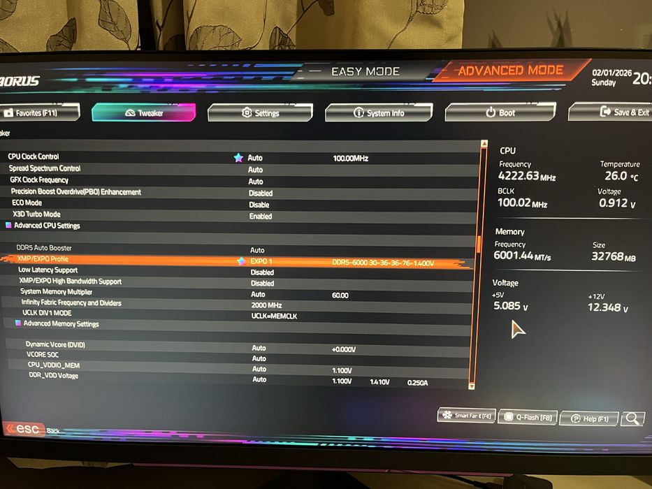 Corsair Vengeance RGB DDR5 6000Mhz 32GB CL30