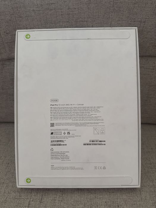 ipad Pro 13” cu M5 512gb wifi+celullar, space black, garantie 1 an