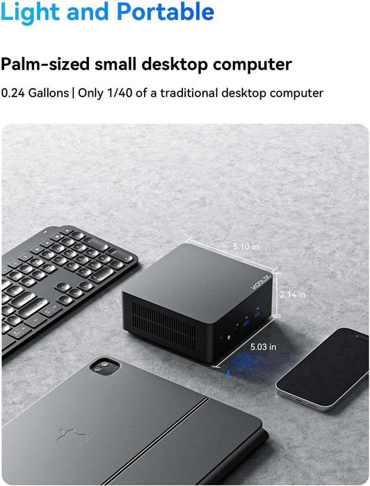 Мини Пк Mini Pc Kodlix GD50 (Minisforum) intel core i5 12450H 16/500Gb