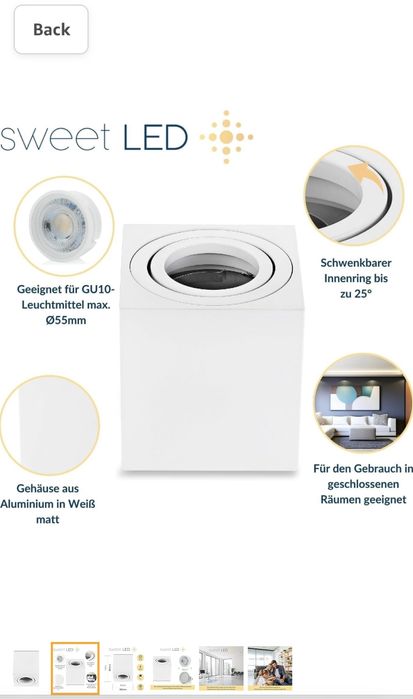 Осветително тяло куб - 13 бр налични