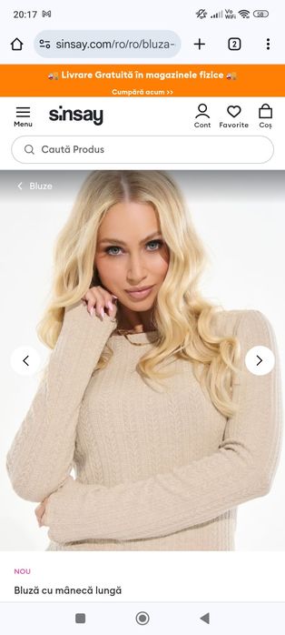 Pulover pe corp (tricotat)