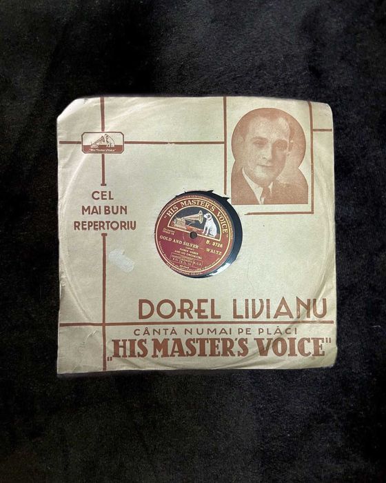 Disc de Gramofon din șerlac (78 RPM) "His Master's Voice" – Marek Weber Orchestra, Valsuri Celebre