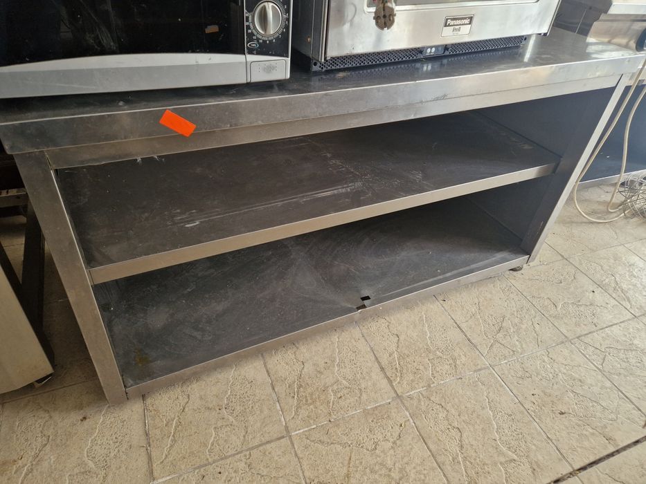Masa inox cu cuva, grill inox, hota inox gros