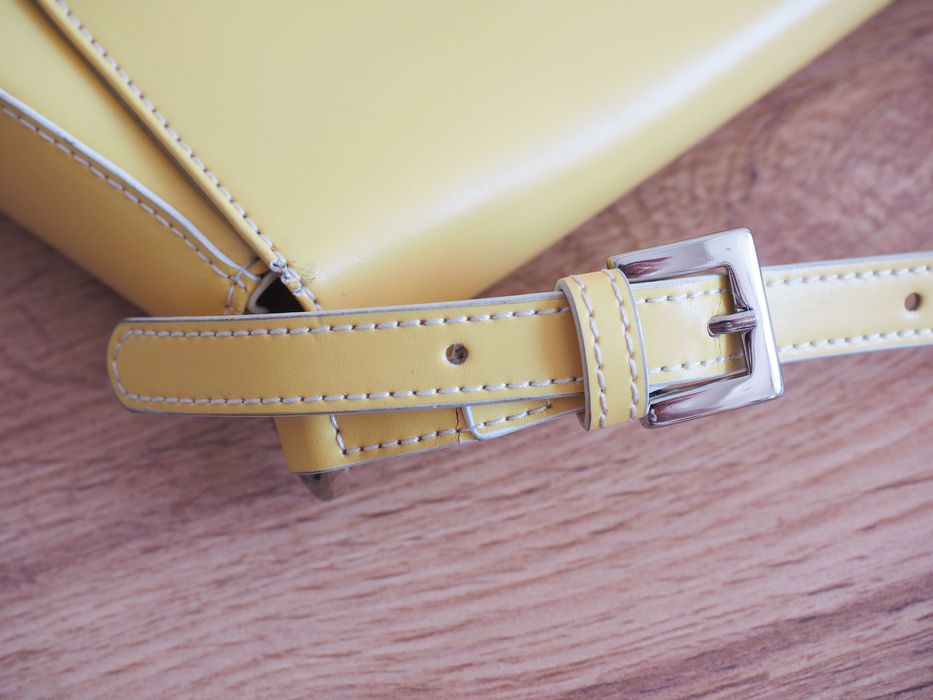 Geantă damă Pierre Cardin, piele ecologică, galbenă