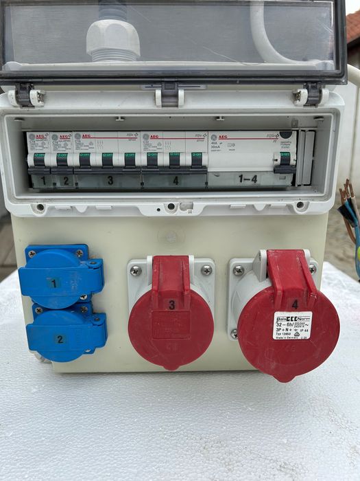 Vand tablou organizare santier Bals 380/220v prize de 16/32 A