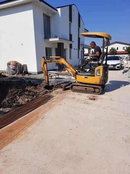 Servicii Miniexcavator Săpături, Fundații, Agregate