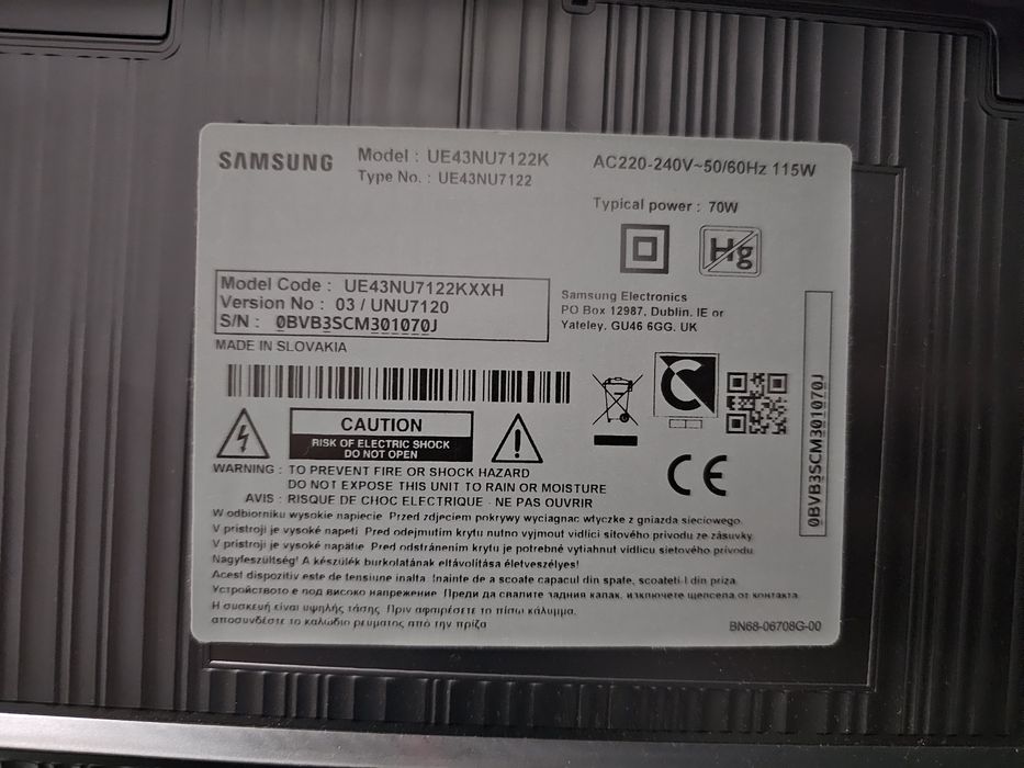 Tv Smart Samsung 108 cm