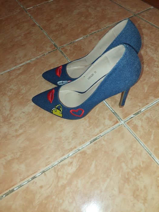 Туфли  джинсовые