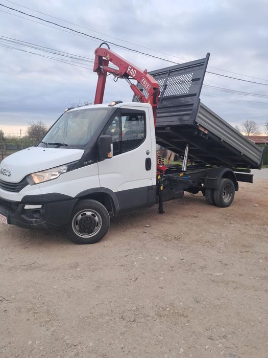 Iveco daily basculabil cu macara,nacela
