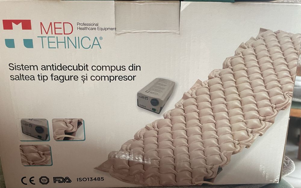 Pat medical reglabil + saltea+ saltea antiescare medicala cu compresor