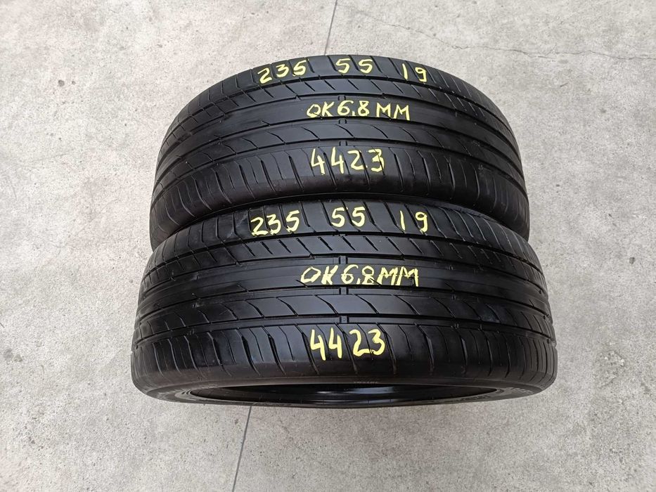 Doua anvelope vara 235 55 19 continental sportcontact 5 profil 6,8 mm dot 4423