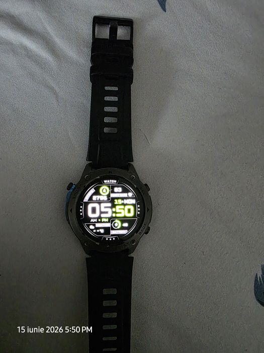 Ceas Smartwatch barbati LUMAUDiO® Tank Rezistent la inot și GPS performant, Negru