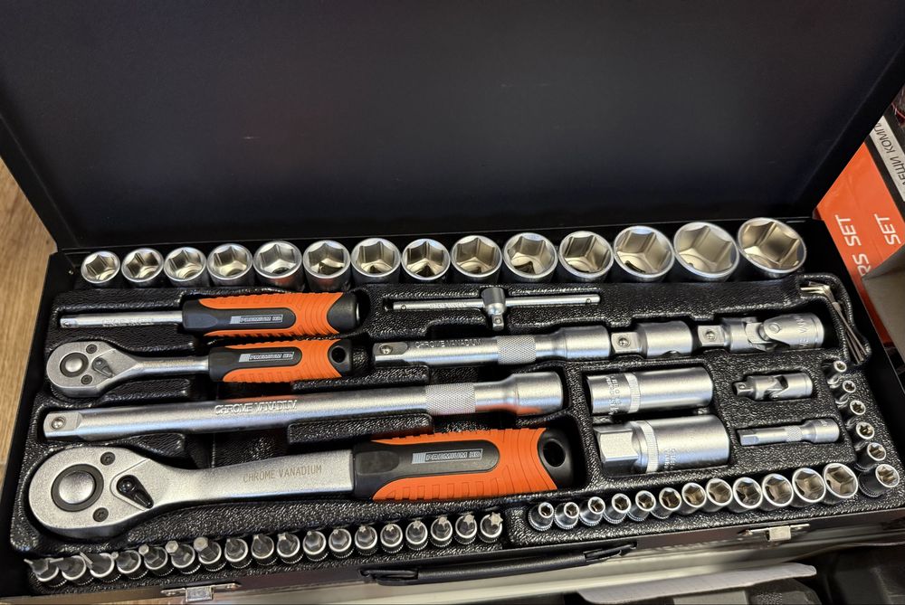 Комплект Гедоре 1/2″-1/4″ 65 части PREMIUM HD