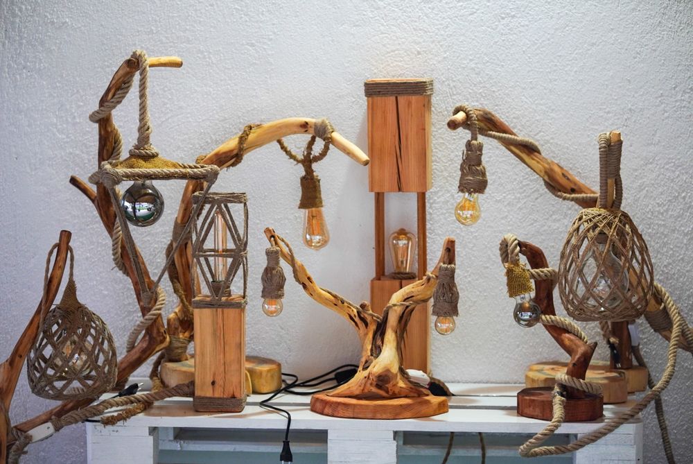 Декоративни осветителни тела ръчно изработени