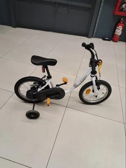 Bicicletă Discover 100 14" alb copii 90-110 - (SecondHand) Decathlon