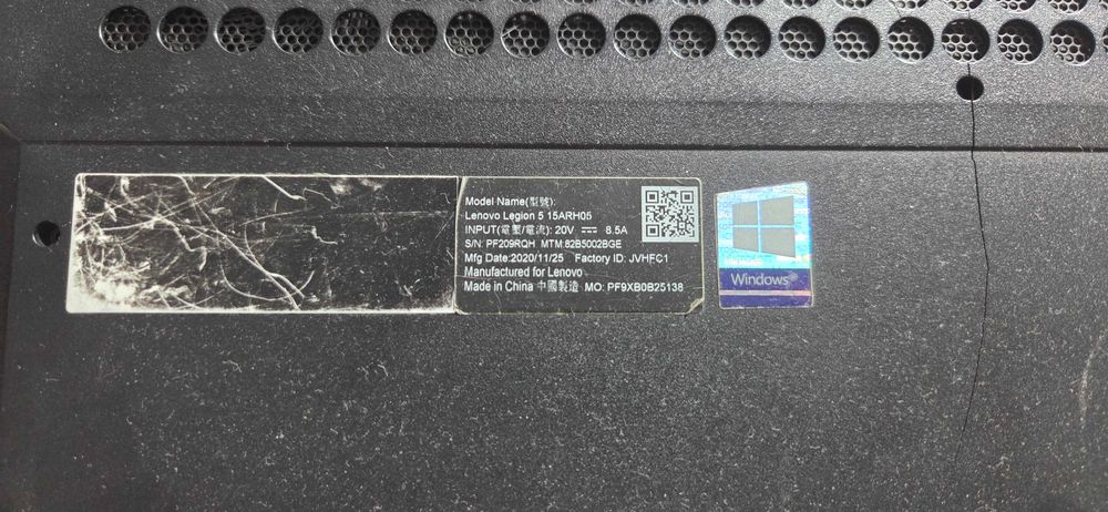 LICHIDARE! Lenovo Legion 5 15ARH05 Defect – Complet sau Pe Bucăți