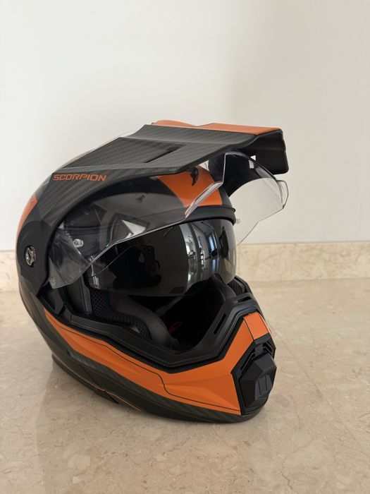 Casca moto scorpion adx1 marime s .casca flip-up