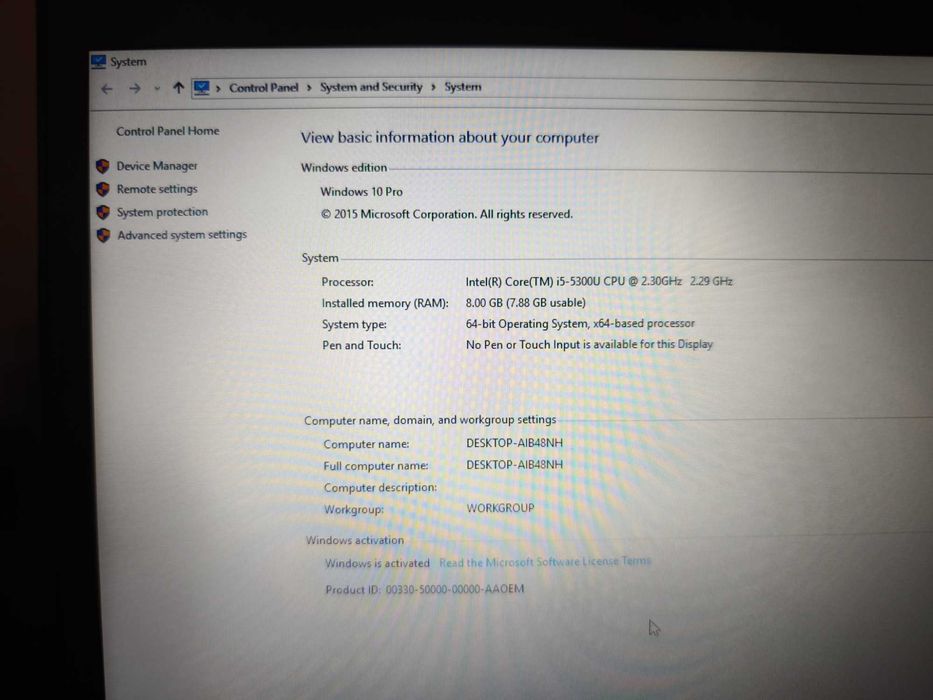 Lenovo T450s лаптоп с windows 10