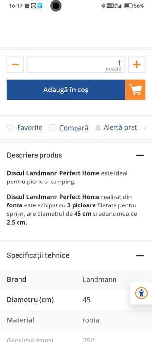 Disc grill fonta 45cm