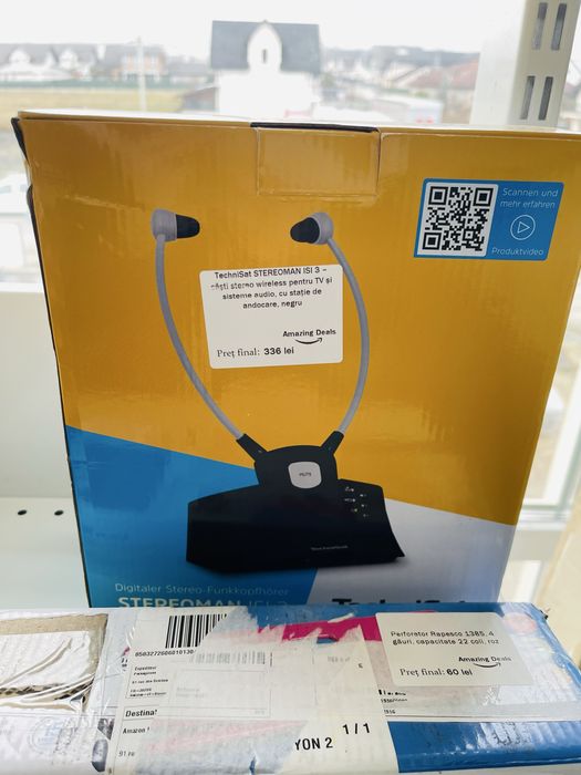 TechniSat Stereoman ISI 3 - Casti Stereo Wireless ,TV,Sisteme Audio