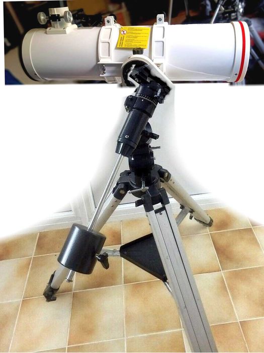Мощен телескоп Нютон 4, 5, 6" пълен комплект с монтировка и аксесоари