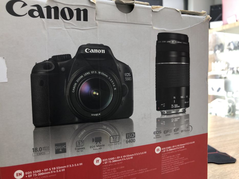 Canon eos 550d/50mm+ ef 75-300mm А4