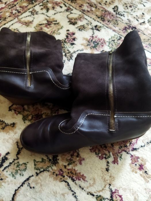 Продам сапоги кожаные